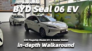 2027 New BYD Seal 06 EV 630 Flagship Model Sedan In-Depth Walkaround - Big Bear Test Car
