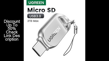 UGREEN Card Reader USB-C to Micro SD TF Card OTG Adapter for Laptop PC Tablet Phone Windows MacOS US