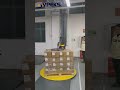 Hold Down Top Pallet Wrapping Machine with Pallet Jack Ramp