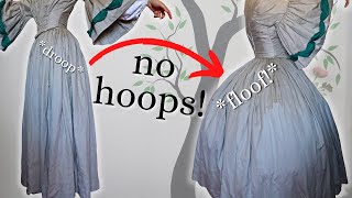 A Victorian hoop skirt with no hoops?! Sewing a DIY corded petticoat