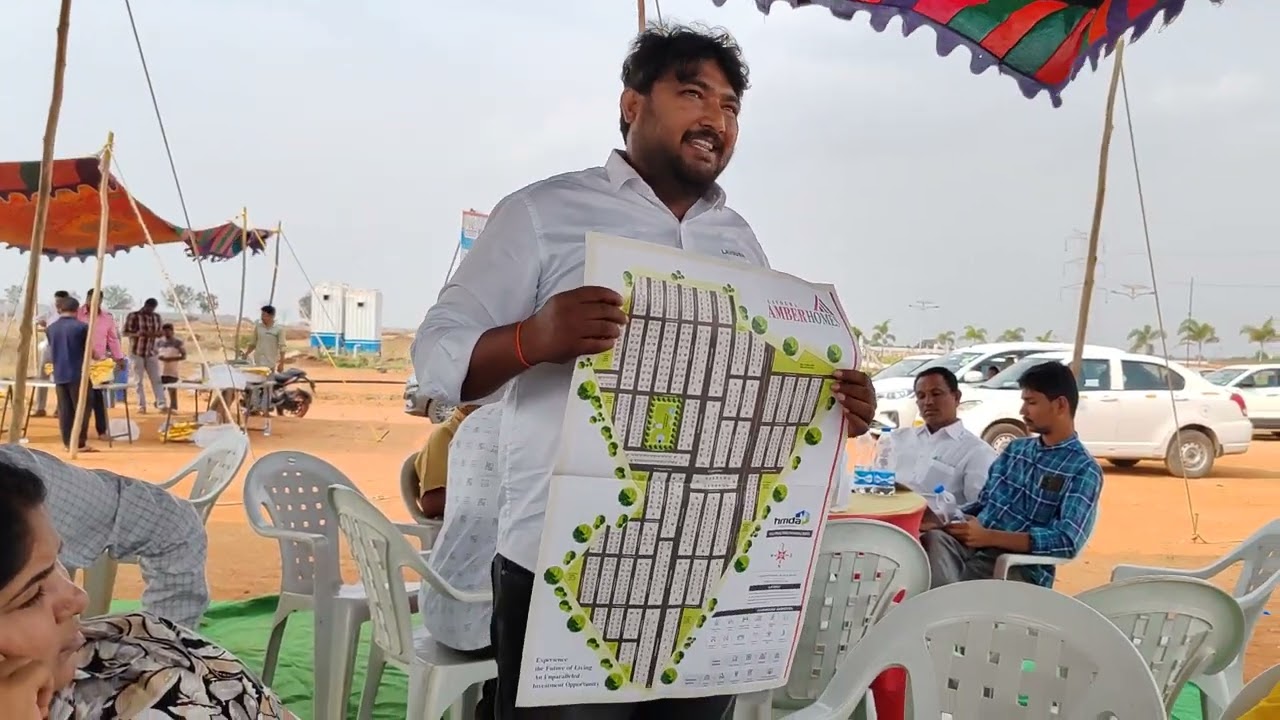 HMDA Approved  100 Acres Villa Plots Project With World Class Amenities in Srisalam Highway