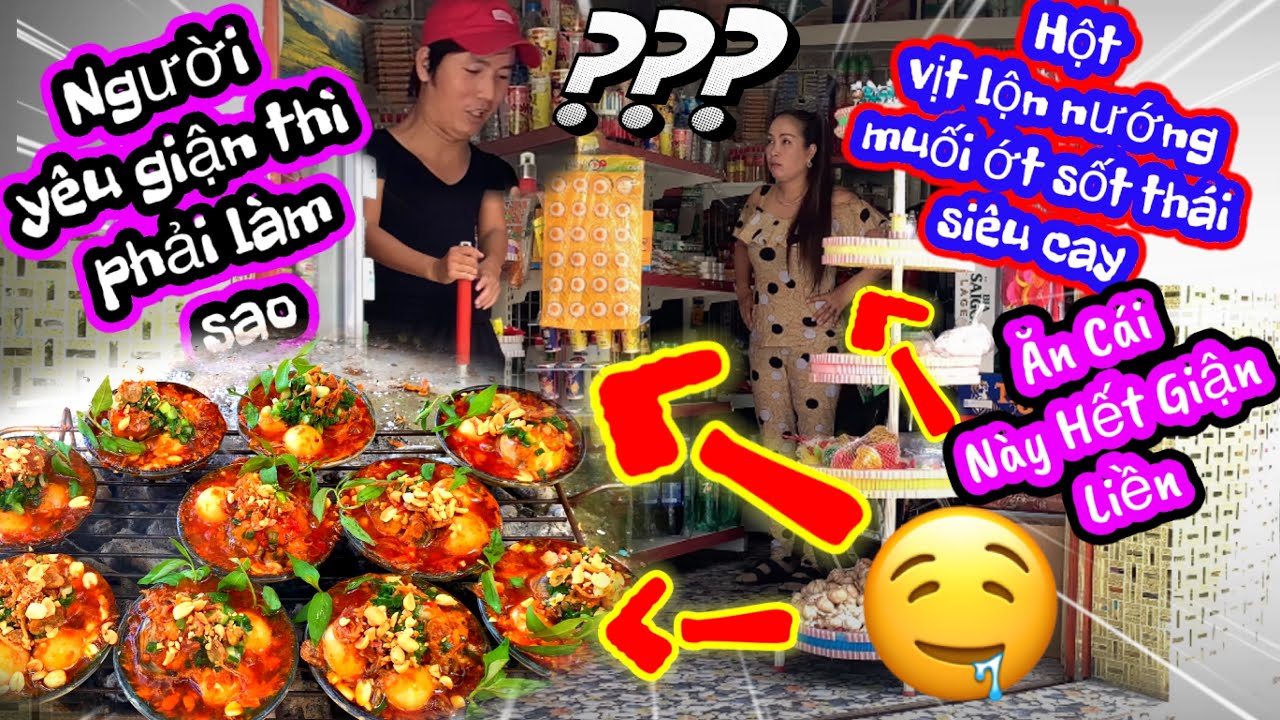 Người yêu giận không cho xuống làm sao giờ ? | Hột vịt lộn nướng muối ớt | SN vlog