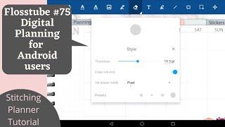 Flosstube #75 Digital planning for Android users