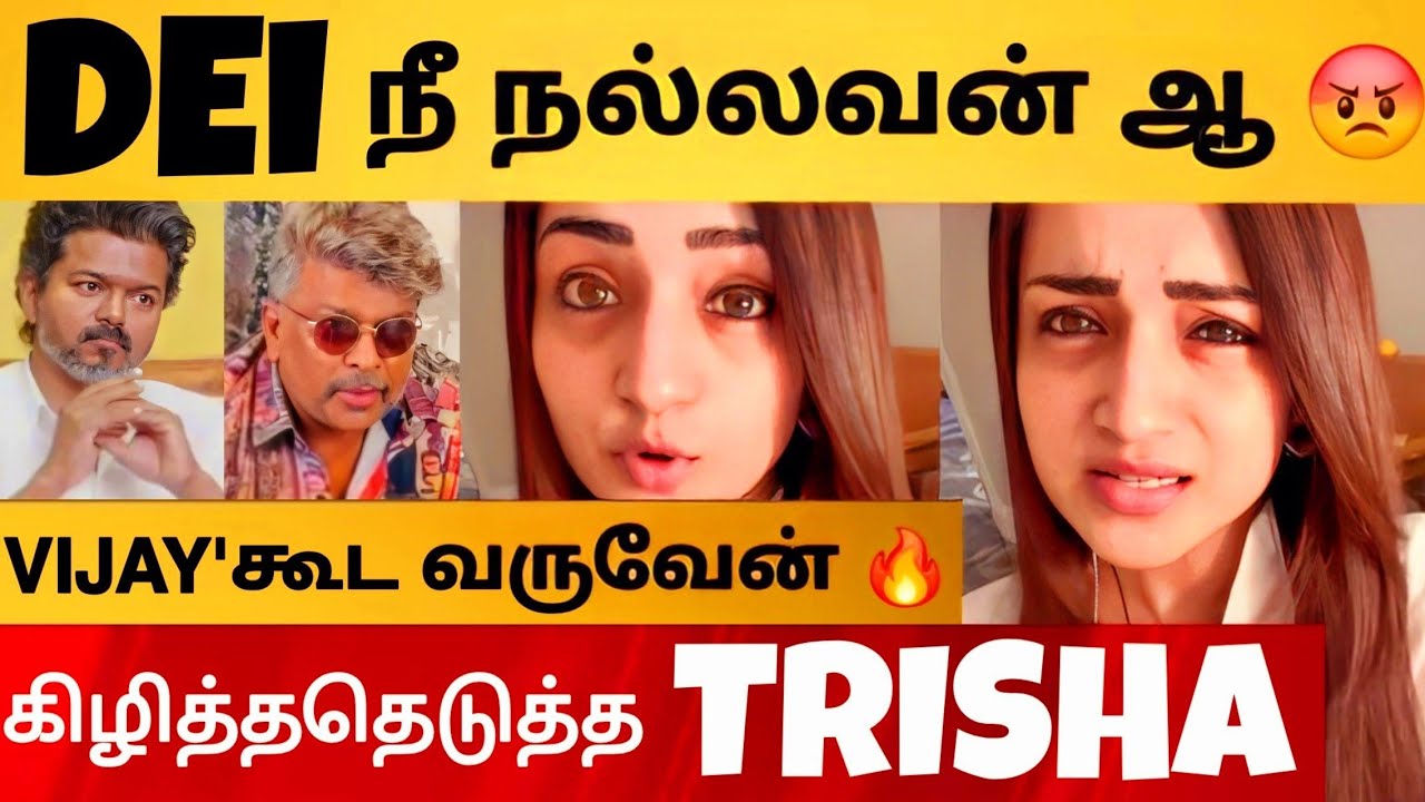 Trisha 1st Angry Reply To Parthiban ???? அறிவு இருக்கா உன்னக்கு ???? | Vijay Issue