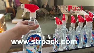 Household Cleaning Products Liquid Filling Machine Trigger Pump Capping Machine & Labeling Machine