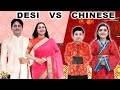 DESI VS CHINESE | Food Challenge with family | Favourite food | Aayu and Pihu Show