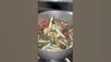 Sour fish soup with vegetables #food