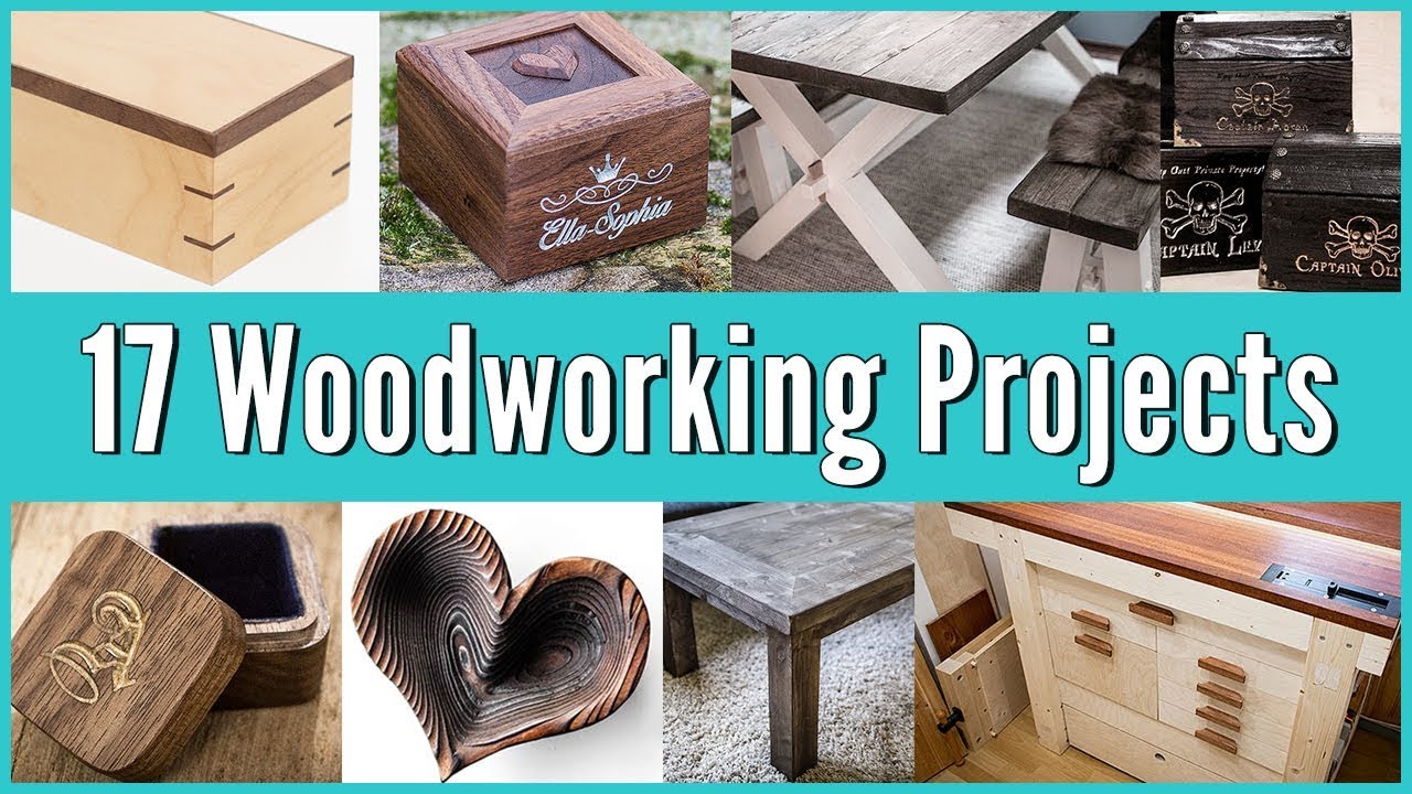 4 Easy DIY Woodworking Gift Projects!!! 