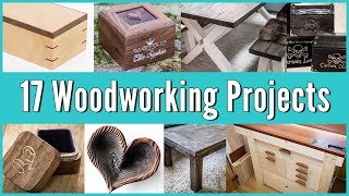 Here are 17 woodworking projects that might give you ideas for your next build. I also added some tips and tricks along the way, ...