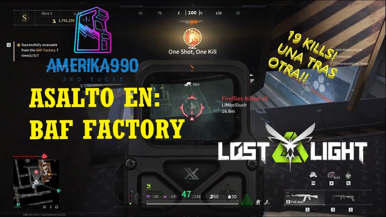 19 Kills en BAF Factory - Lost Light | Amerika990 - YouTube