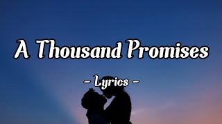 A Thousand Promise| Z Splash - New love song (lyrics) 😘