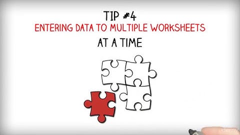 Entering Data to Multiple Worksheets at a Time - Excel hacks