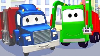 Carl Transform and the Garbage Truck in Car City | Cars & Trucks construction cartoon for kids