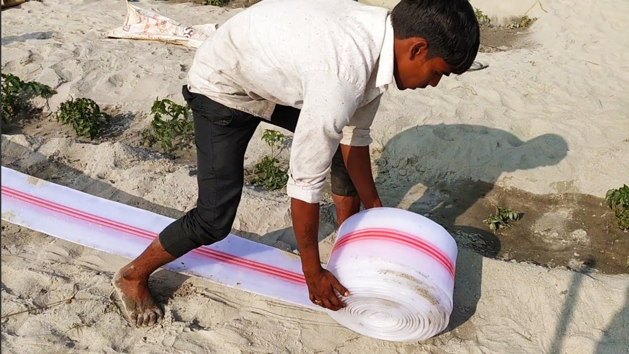 वाटर पंप सेट से || न्यू प्लास्टिक पाइप 4 इंच वाला सिंचाई करने का उत्पाद || new plastic pipe 4 inch