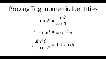 Proving Trig Identities (Part 1 of 2) (5.5)