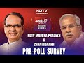 Who has winning chance in mp chhattisgarh ndtv prepoll survey  ndtvs public opinion