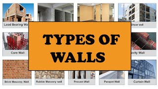 Different Types of Walls | Most common types of walls | B.Arch. Theory | Architecture Aptitude