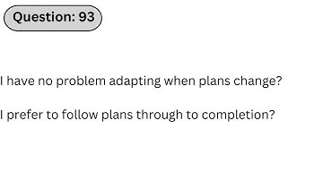 USPS 476 Mail Processor | Q93: I have no problem adapting when plans change?