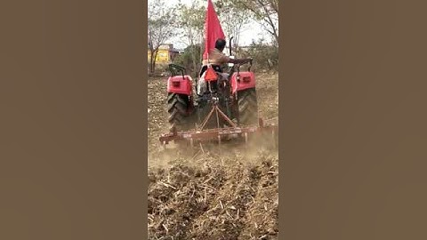 415 Yuvo Tech plus Field trail with cultivator #mahindratractor #cultivator #farmer