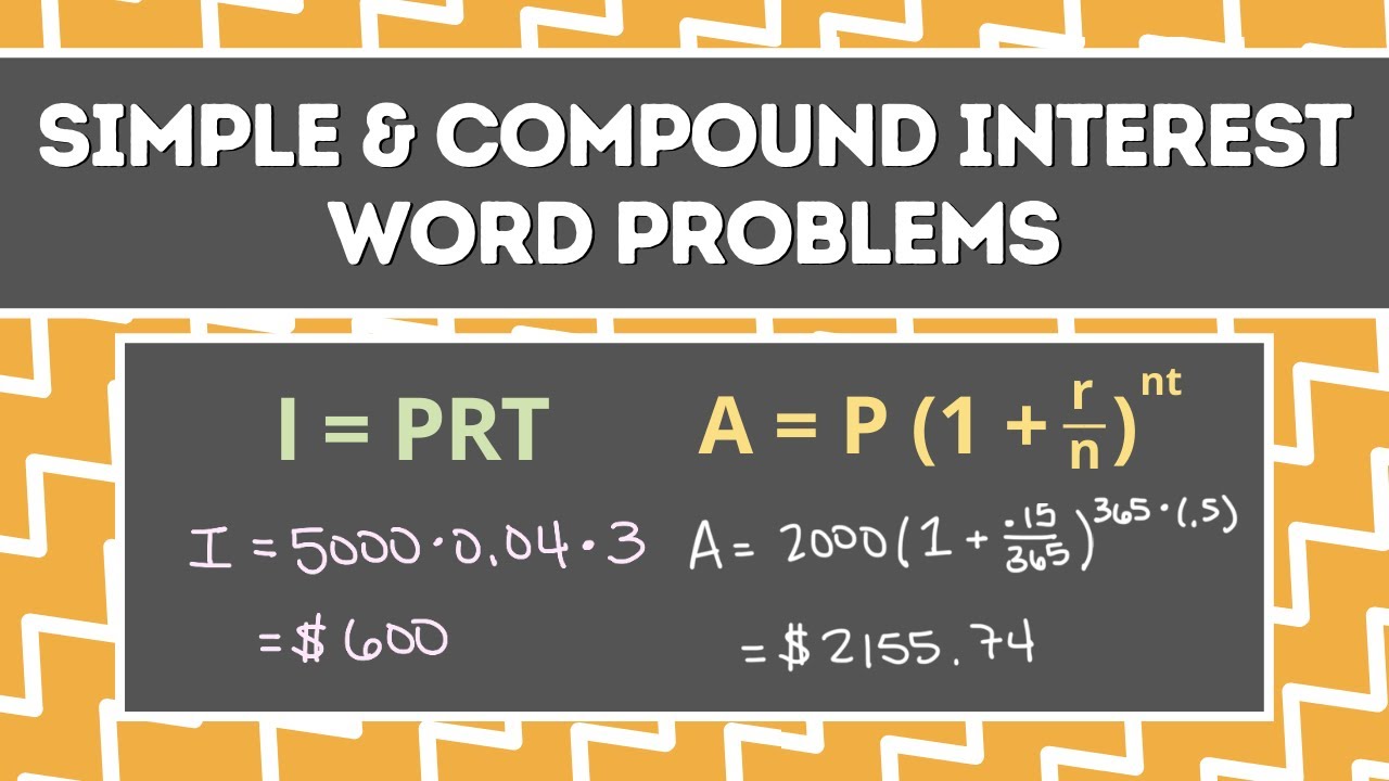 problem solving with compound interest