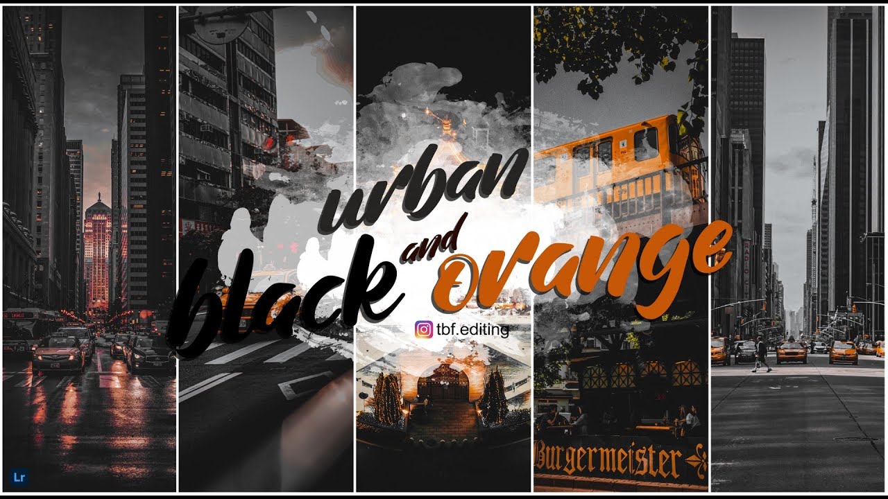 Urban Black & Orange - Lightroom Mobile Preset | Urban editing | Black