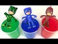 Pj Masks Learn Colors with Colored Water Pj Masks Wrong