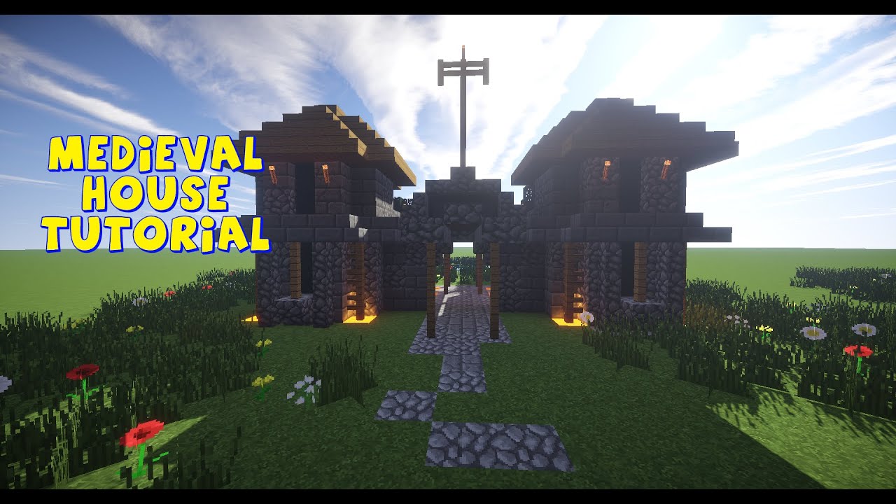 Minecraft - Medieval House Tutorial PS3/PS4/XBOX/PC/PE - YouTube