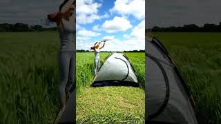 Camping in a Lush Green Meadow 🌿 Peaceful Nature Timelapse