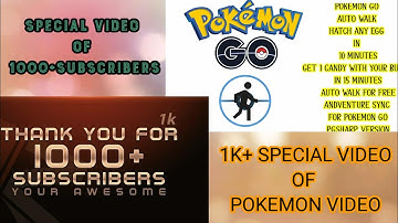 1K+SUBS SPECIAL VID , POKEMON GO HOW TO USE AUTOWALK AND HATCH EGGS AND GET BUDDY CANDIES IN 15 MIN