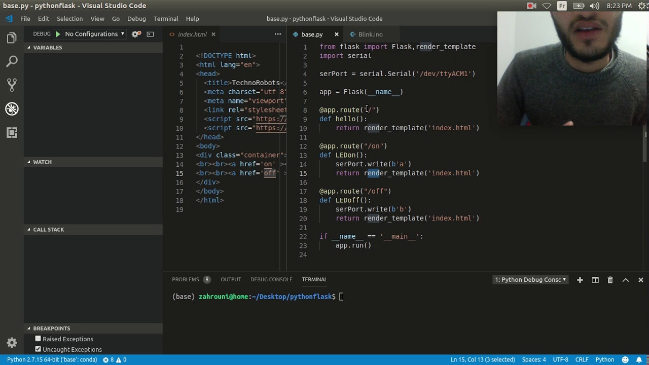 python web iot - YouTube