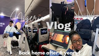 TRAVEL VLOG | GOING BACK TO NIGERIA AFTER 6 YEARS 🥳 | family time, friends, enjoyment &more|