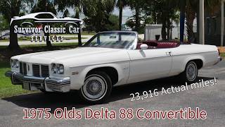 1975 Oldsmobile Delta 88 Convertible for sale at Survivor Classic Car Services Tampa Florida USA.