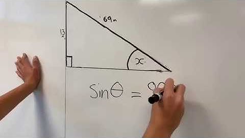 Trigonometry: Finding a missing angle in a right angled triangle