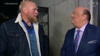 Brock Lesnar and Paul Heyman backstage segment wwe December 17 ,2021