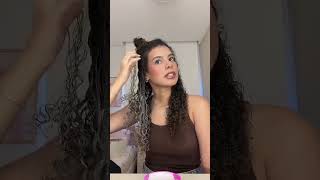 testando creme cachos a prova da Salon line #finalização #cuidadocomcabelo #penteados #cabelo
