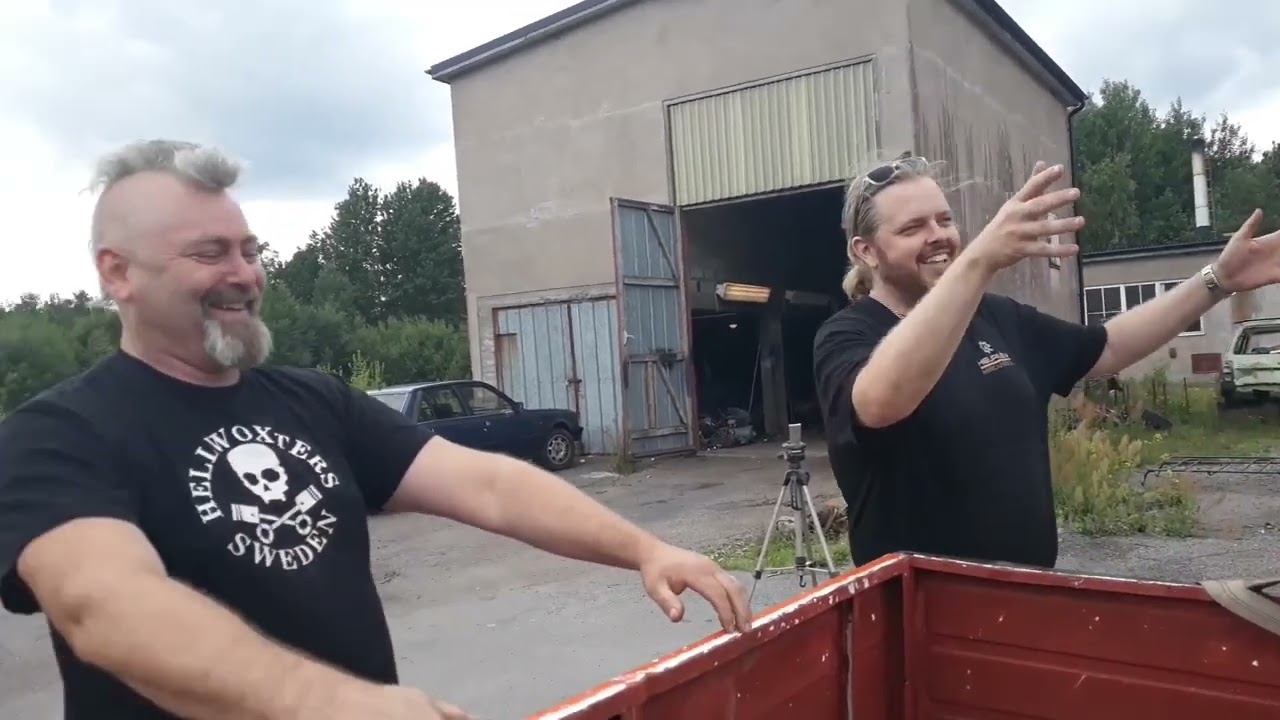 DieselLinus och Brittan med sin nya 404