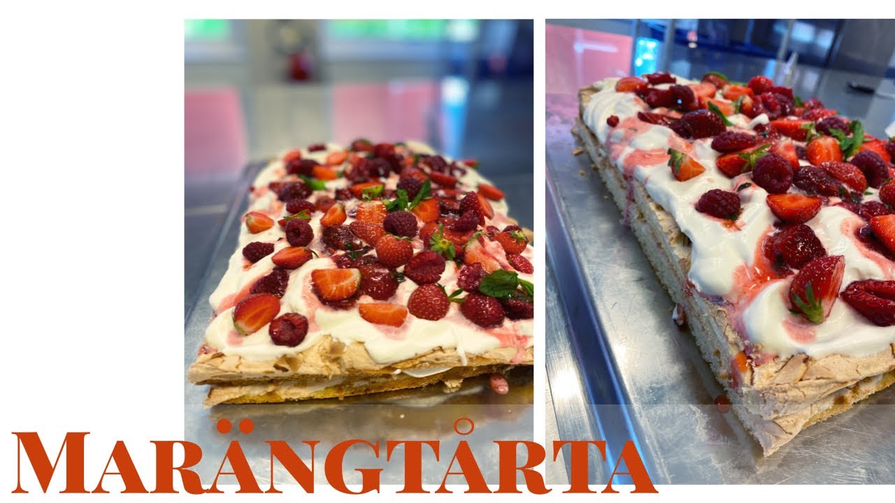 Marängtårta - sätta ihop