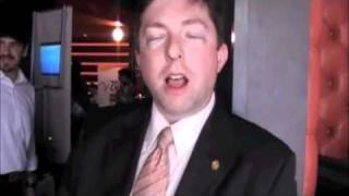 Keith Ivey speaks with illusionist Joe Turner at Networking in Atlanta