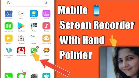 How to record mobile screen with hand pointer |...hand pointer||best app for mobile screen recording