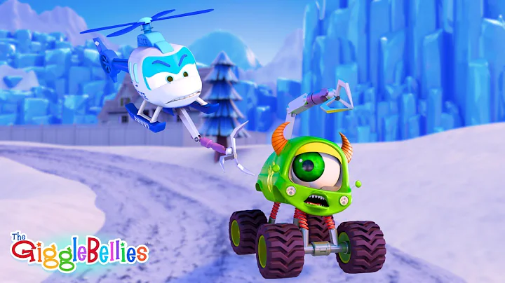 Police Helicopter Catches The Bad Truck | Nursery Rhymes - GiggleBellies