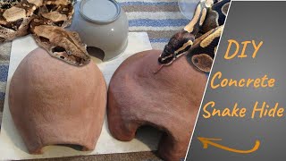 DIY Concrete Snake Hide