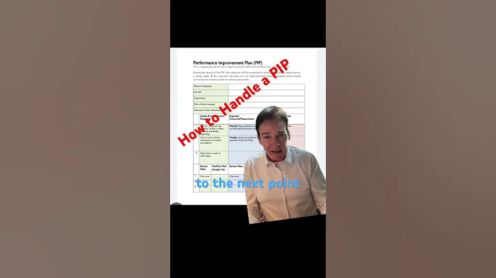 How to handle a PIP - Performance Improvement Plan #pip #work #performanceimprovement #careeradvice