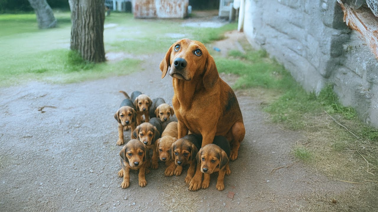 They Tried to Drive Her and Her Puppies Away — But She Begged for Mercy ...