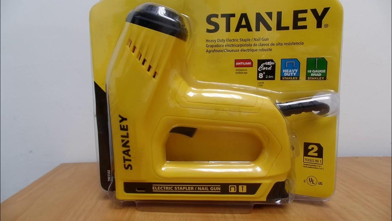 Stanley Staple/Nail Gun, Electric, Heavy Duty, 18 Guage