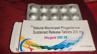 Natural Micronized Progesterone Sustained Release Tablets 200 mg Mygest 200 SR Uses in Hindi screenshot 3