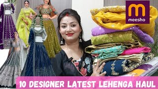 LATEST DESIGNER Lehenga from MEESHO Honest Review #tryon #meesho #meeshohaul #style #stylewithrashmi screenshot 5