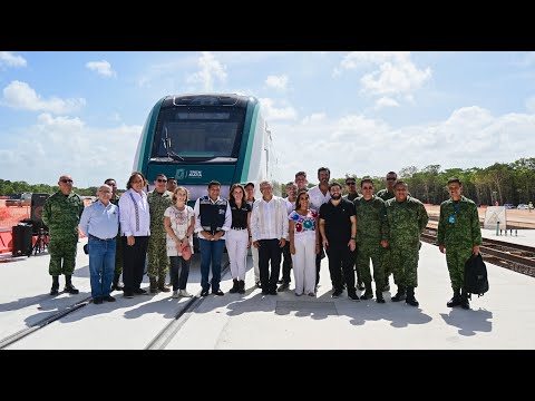 Llega a Cancún primer vagón del Tren Maya