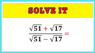 Nice Math Algebra problem | Hard and amazing Math Problem