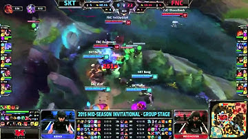 BUG / Fnatic vs SKT / League of Legends / MSI / No Flash