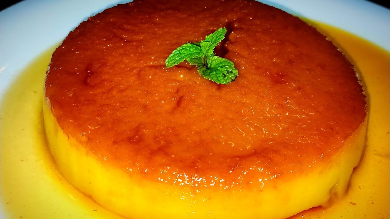 Mango Caramel Pudding Eggless Mango Bread Pudding Caramel Bread